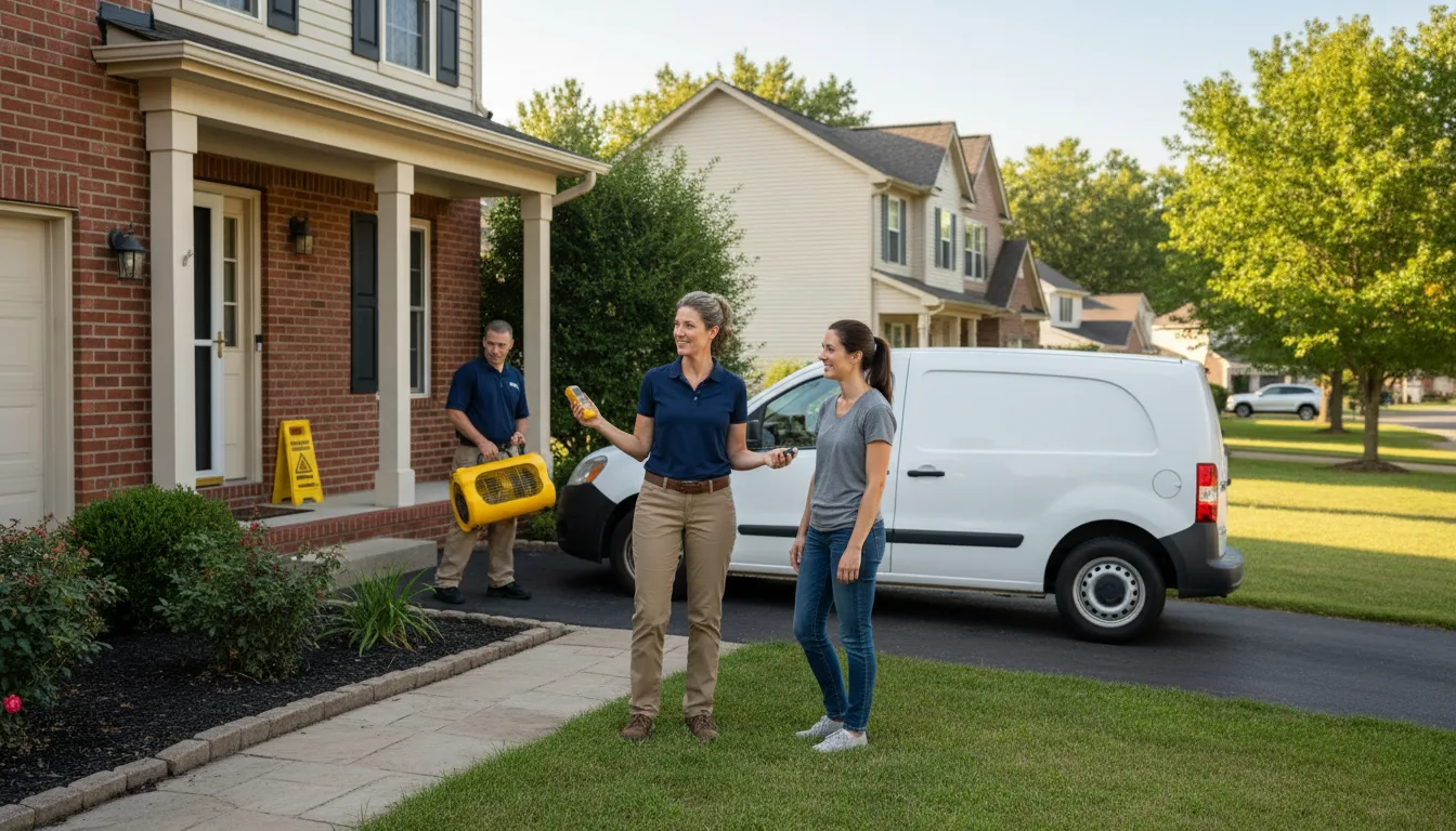 Water restoration image for Water Damage & Restoration Services in Vinton, OH